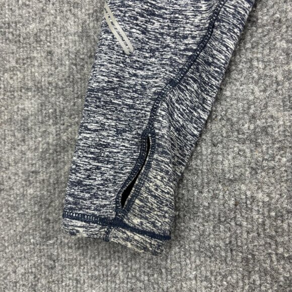 Brooks Jacket Womens XS Blue Heather Full Zip Hooded Running Athletic Thumbholes - Picture 8 of 9